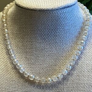 1950s JAPAN PEARL BEADED NECKLACE 11” (with 2” extender)